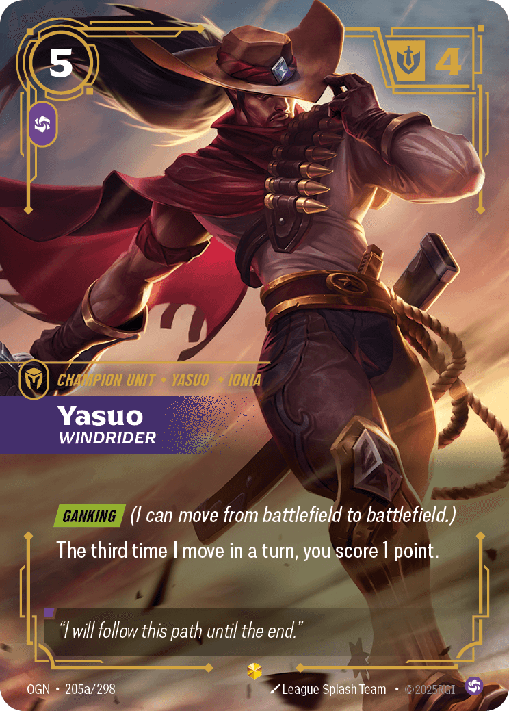 Yasuo - Windrider (Alternate Art)